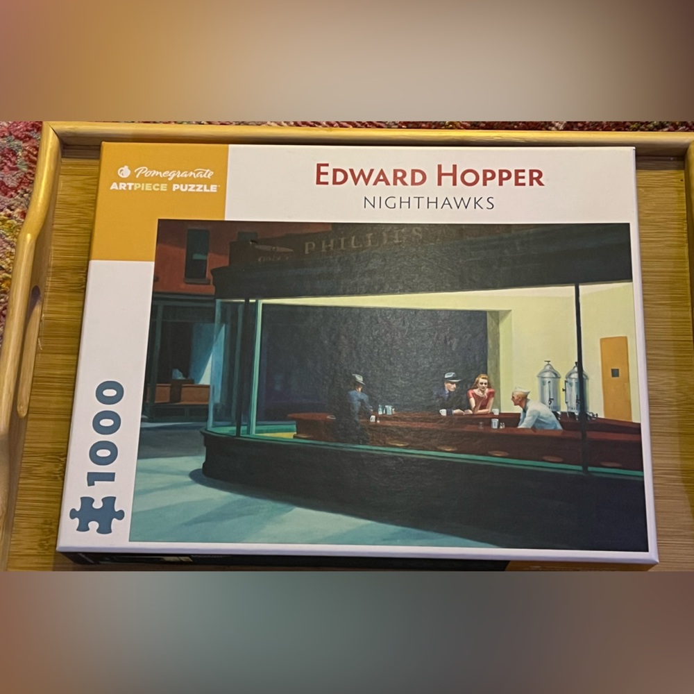 1000 🧩 Edward Hopper 'Nighthawks' Puzzle - Pomegranate ArtPiece Jigsaw Puzzle